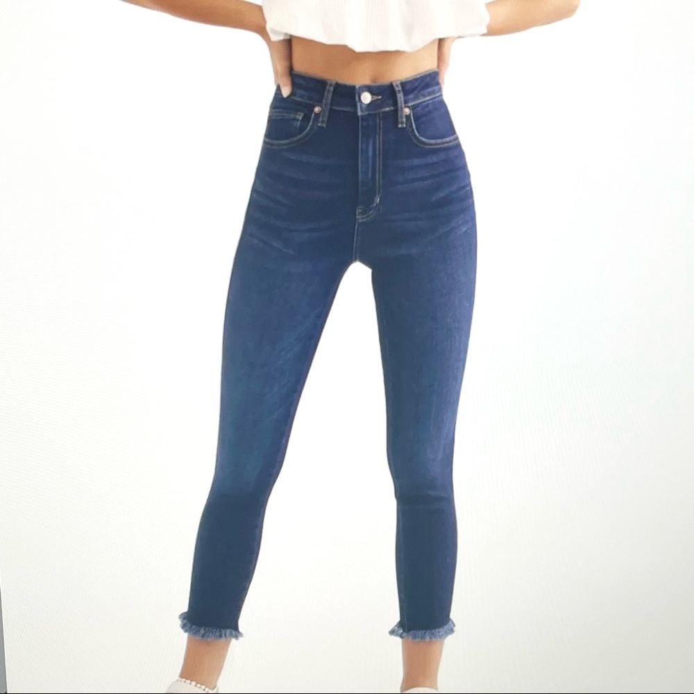 NWT Free People Raw High Rise Jeggings
